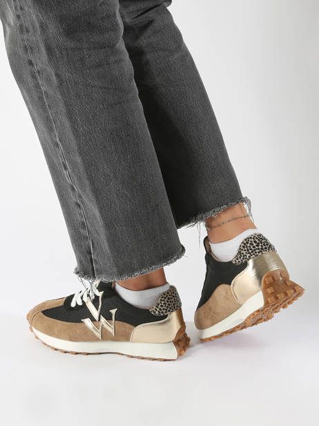 Sneakers Pia Vanessa wu Beige women BK2623BG ander zicht 1